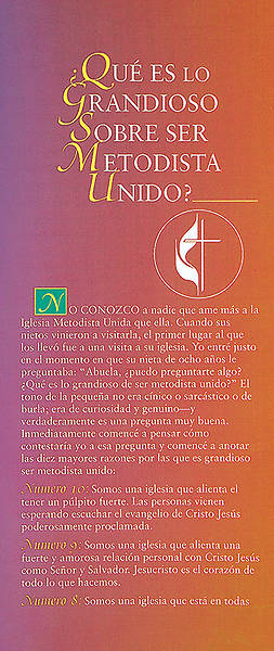 Picture of Que es lo grandioso sobre ser Metodista Unido - folleto electronico