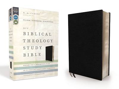 Picture of NIV, Biblical Theology Study Bible, Bonded Leather, Black, Comfort Print