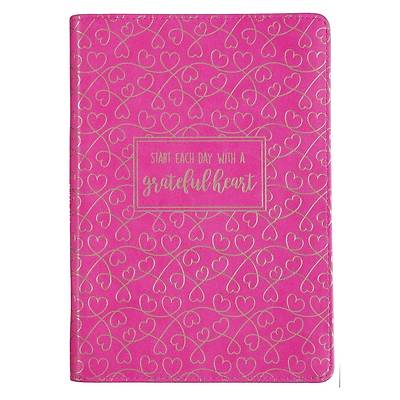 Picture of Journal Classic Zippered Luxleather Grateful Heart