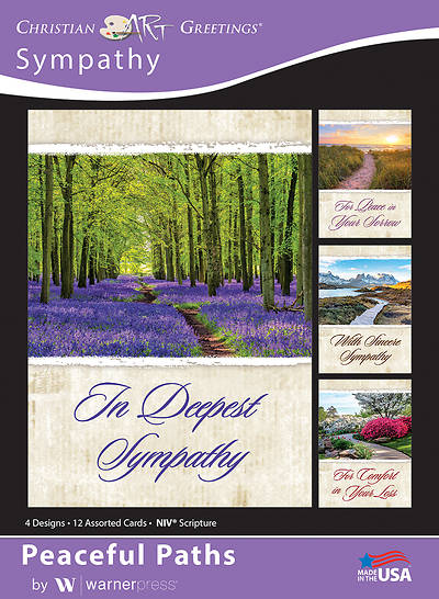 Picture of Peaceful Paths Sympathy Boxed Cards (Box of 12)