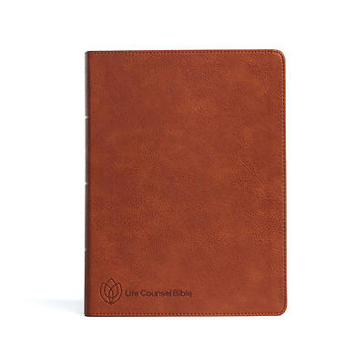 Picture of CSB Life Counsel Bible, Burnt Sienna Leathertouch