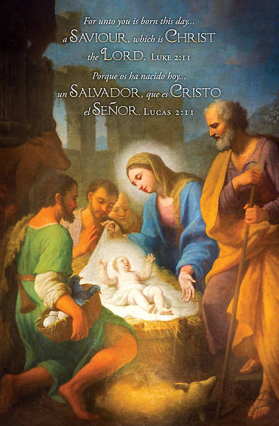 Picture of Christmas Unto is Born Bilingual Bulletin Regularetin Regular