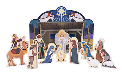 Picture of Wooden Nativity Set