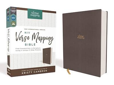 Picture of Niv, Verse Mapping Bible, Cloth Over Board, Gray, Comfort Print