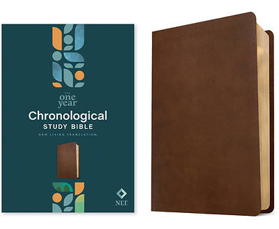 Picture of NLT One Year Chronological Study Bible (Leatherlike, Rustic Brown)