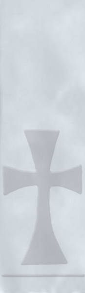 Picture of White Pure and Simple Cross Stole