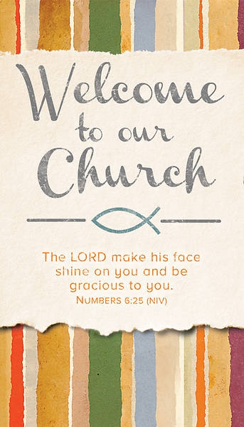 Picture of Welcome To Our Church Pew Card