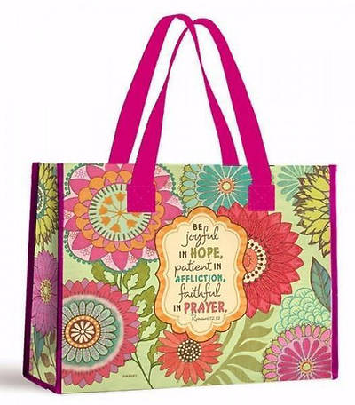 Picture of Joyful Flowers Nylon Tote Bag