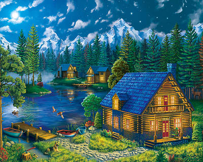 Picture of Forest Cabin Jigsaw Puzzle