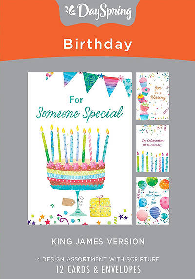 Picture of Birthday Boxed Cards Assorted (Box 12)