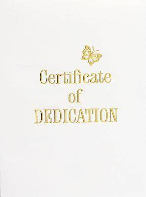 Picture of Contemporary Steel-Engraved Baby Dedication Certificate (Pkg of 3)