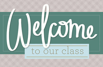 Picture of Welcome to Our Class General Postcard