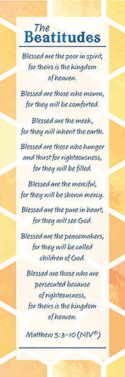 Picture of The Beatitudes Bookmark Matthew 5:3-10 (Package 25)