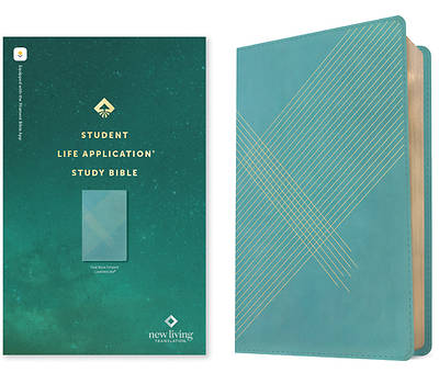 Picture of NLT Student Life Application Study Bible, Filament Enabled Edition (Red Letter, Leatherlike, Teal Blue Striped)