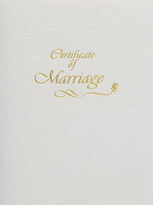 Picture of Contemporary Steel-Engraved Marriage Certificate (Pkg of 3)