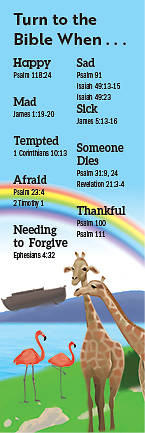 Picture of Bible Story Basics Turn to the Bible When Bookmark (Pkg of 25)