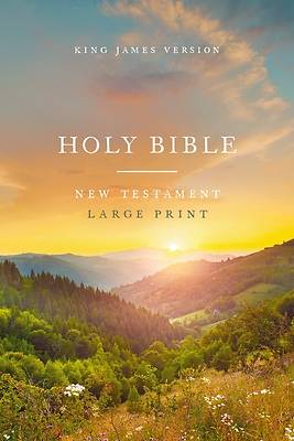 Picture of KJV Large Print Outreach New Testament Bible, Scenic Softcover, Comfort Print