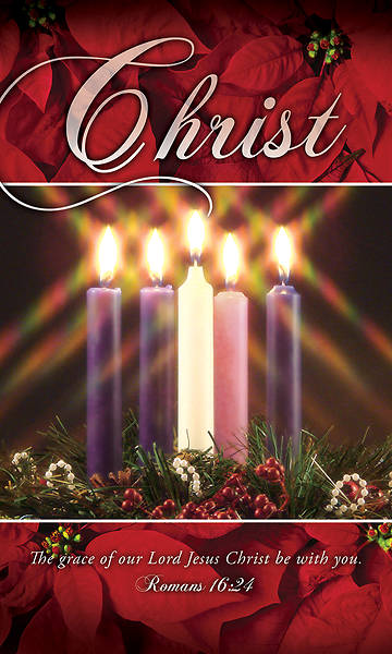 Picture of Christ Advent Wreath 3' X 5' Fabric Banner
