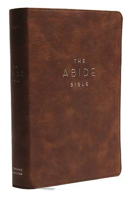 Picture of NKJV, Abide Bible, Leathersoft, Brown, Red Letter Edition, Comfort Print