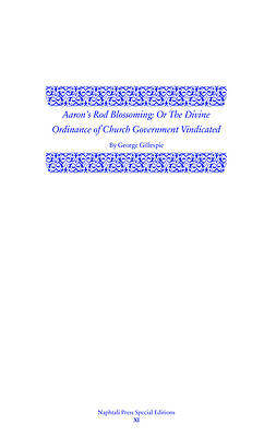 Aaron's Rod Blossoming