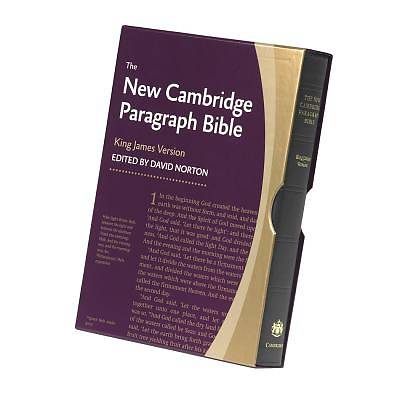 Picture of New Cambridge Paragraph Bible Personal Size Black Calfskin KJV