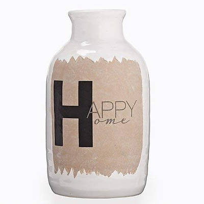 Picture of Ceramic Happy Home Vase 9.25"