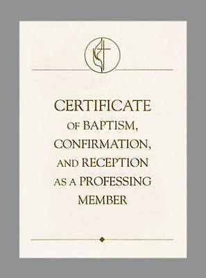 Picture of United Methodist Covenant I Baptism, Confirmation & Reception Certificates (Pkg of 3)