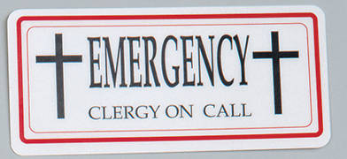 Picture of Koleys K3301 Clergy Emergency Sign