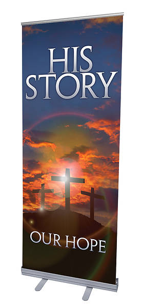 Picture of His Story Our Hope Lent RollUp Banner with Stand