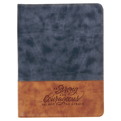 Picture of Premium Vegan Leather Zippered Portfolio for Men W/Inspirational Scripture