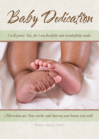 Picture of Baby Dedication Certificate with Feet