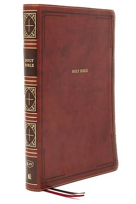 Picture of Kjv, Thinline Bible, Giant Print, Leathersoft, Brown, Red Letter Edition, Comfort Print