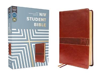 Picture of Niv, Student Bible, Leathersoft, Brown, Comfort Print