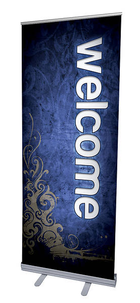 Picture of Adornment Welcome RollUp Banner with Stand