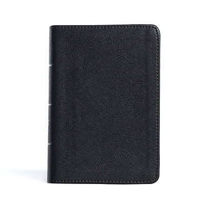 Picture of CSB Large Print Compact Reference Bible, Black Leathertouch
