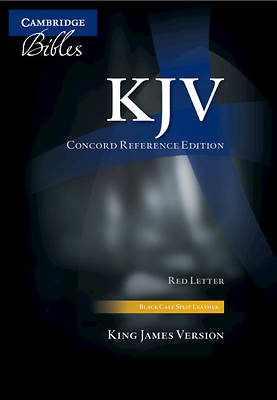 Picture of KJV Concord Reference Black Calf Split Kj563
