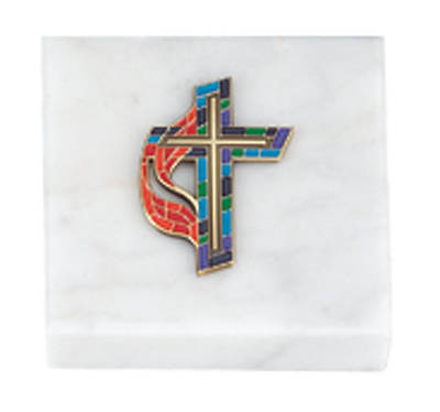 Picture of United Methodist Stained Glass Paperweight