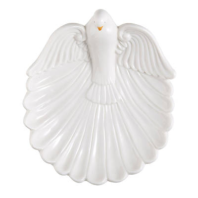 Picture of Porcelain Baptismal Shell with Dove
