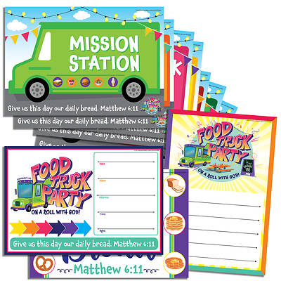 Picture of Vacation Bible School (VBS) Food Truck Party Activity Center Signs & Publicity Pak