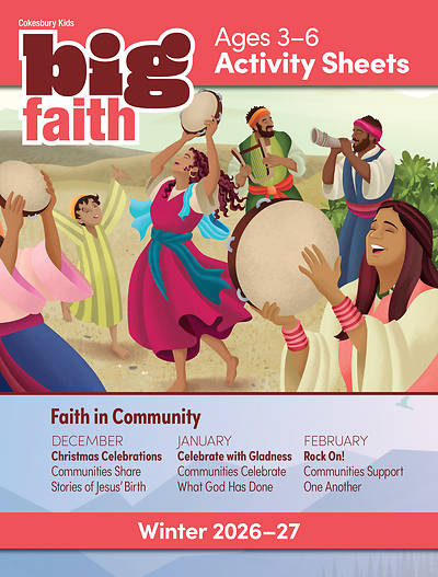 Cokesbury Kids Big Faith Winter 2026-27 Activity Sheets Ages 3-6