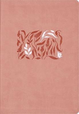 NIV Study Bible, Fully Revised Edition (Study Deeply. Believe Wholeheartedly.), Large Print, Leathersoft, Pink, Red Letter, Thumb Indexed, Comfort Pri