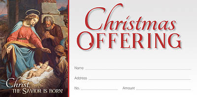 Picture of Christ the Savior is Born Christmas Offering Envelope