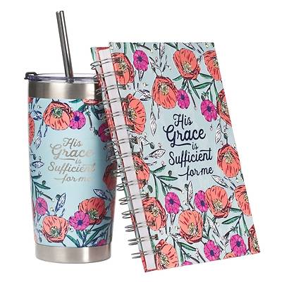 Picture of Gift Set Journal and Mug His Grace Is Sufficient 2 Corinthians 12