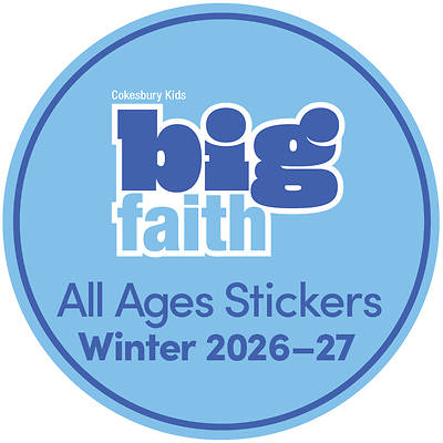 Cokesbury Kids Big Faith Winter 2025-26 All Ages Activity Stickers (Pkg of 6)