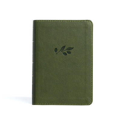 Picture of KJV Large Print Compact Reference Bible, Olive Leathertouch