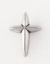 Picture of Pewter Lapel Pin - Pointed Tips Cross