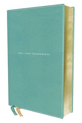 Picture of Nbla Biblia AMA a Dios Grandemente, Leathersoft, Turquesa, Interior a Cuatro Colores