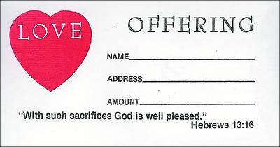 Picture of Love Offering Envelope - Hebrews 13:16 (KJV)