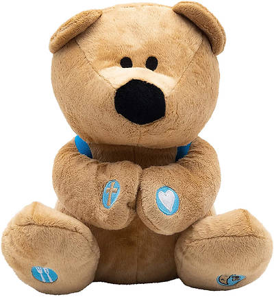 Prayer Bear 10" Plush Stuffed Animal with Prayer Book and Backpack