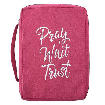 Picture of Bible Cover Medium Value Pray Wait Trust